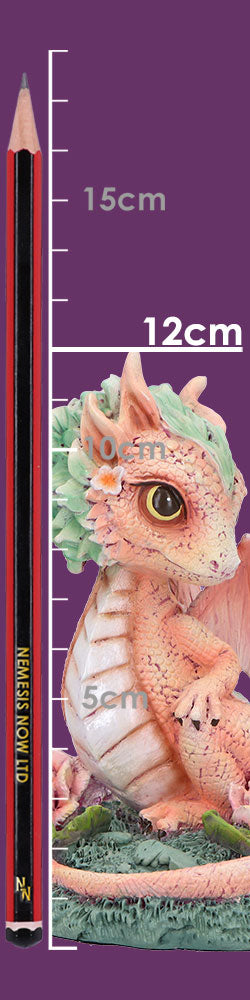 Carnation Flower Dragon Figurine 12cm 8