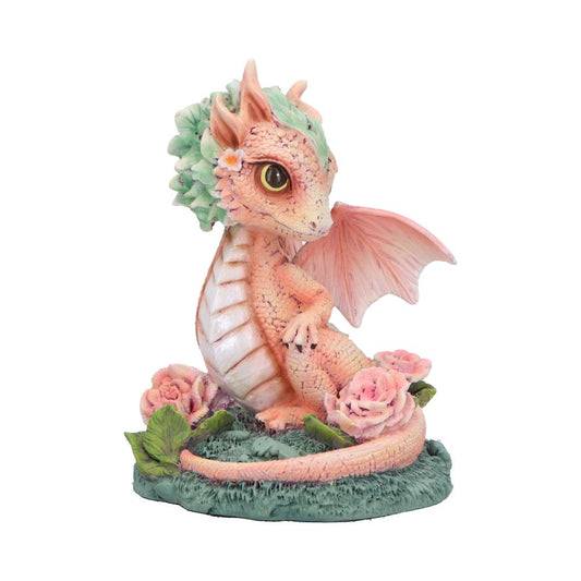 Carnation Flower Dragon Figurine 12cm 1