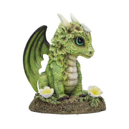 Freesia Flower Dragon Figurine 11.5cm 4