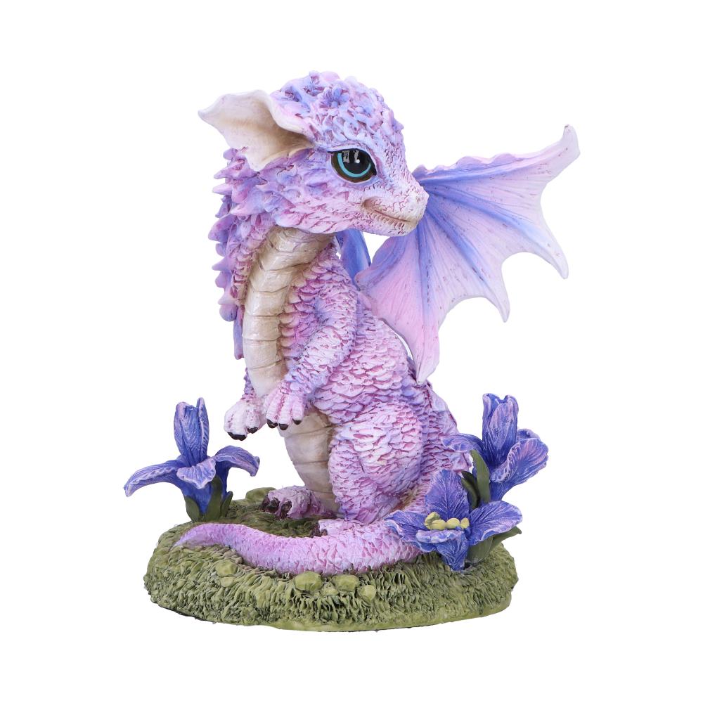 Iris Flower Dragon Figurine 12cm 1