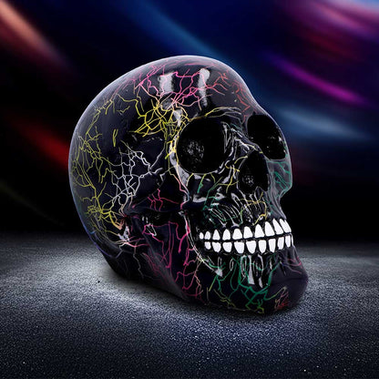 Electro Decorative Resin Skull 17.5cm 7