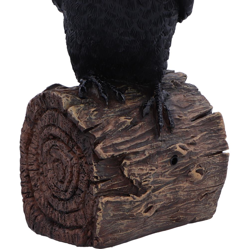 Ravens Cry with Motion Activated Sound Resin Statue 18cm 6