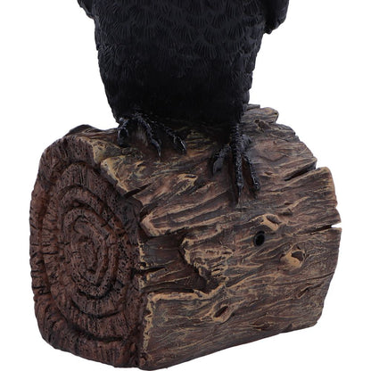 Ravens Cry with Motion Activated Sound Resin Statue 18cm 6