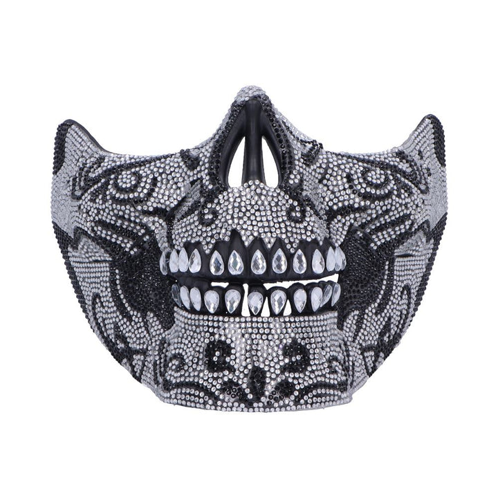 Jewelled Masquerade Silver 17.5cm Mask for Cosplay 1