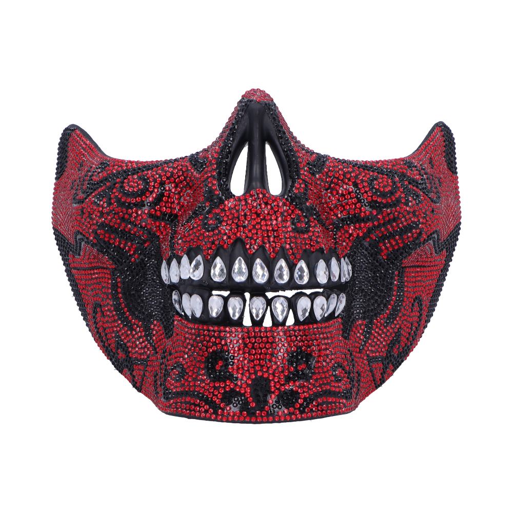 Jewelled Masquerade Red 17.5cm Mask for Cosplay 1