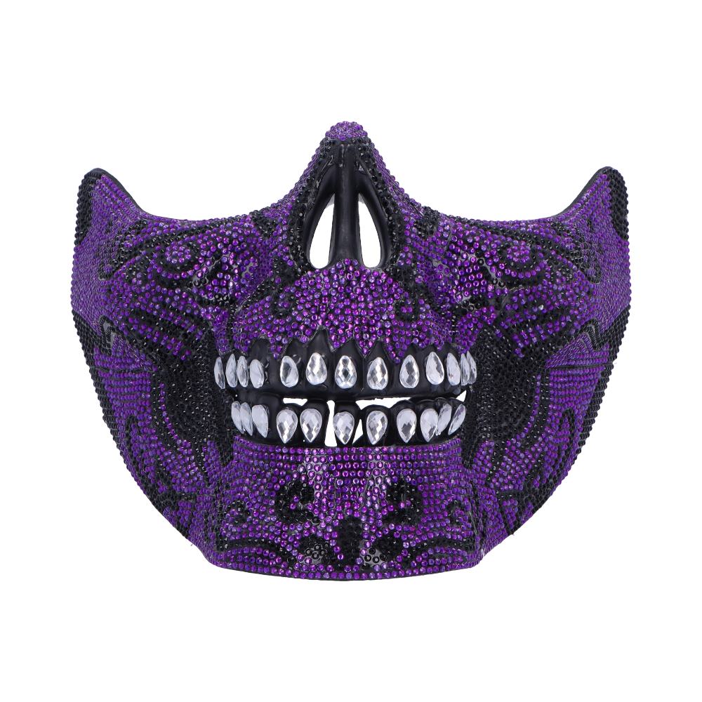 Jewelled Masquerade Purple 17.5cm Day of the Dead Mask for Cosplay 1