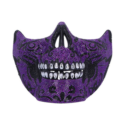 Jewelled Masquerade Purple 17.5cm Day of the Dead Mask for Cosplay 1