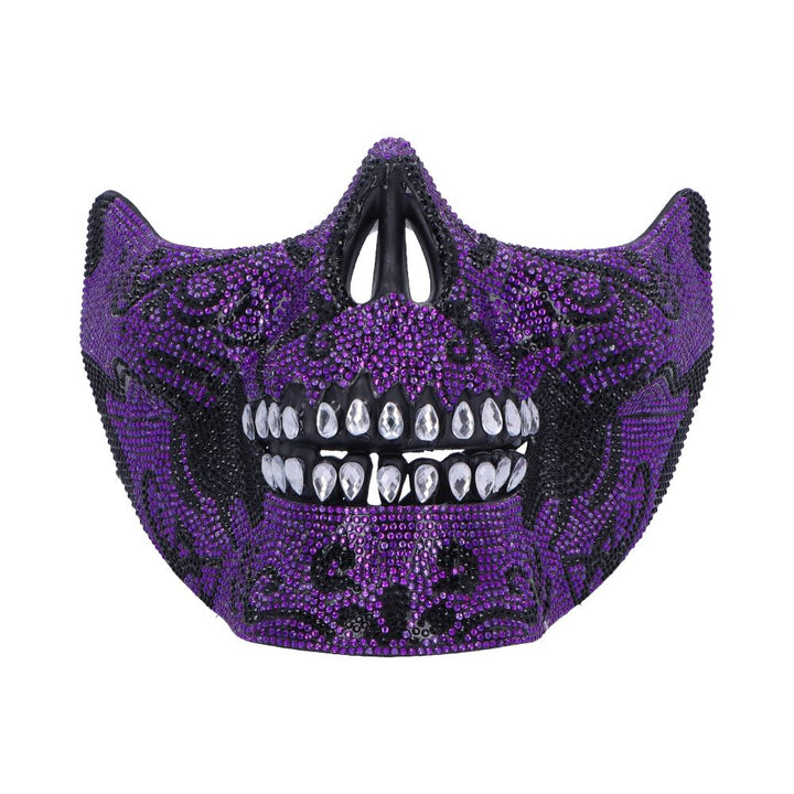 Jewelled Masquerade Purple 17.5cm Day of the Dead Mask for Cosplay 1