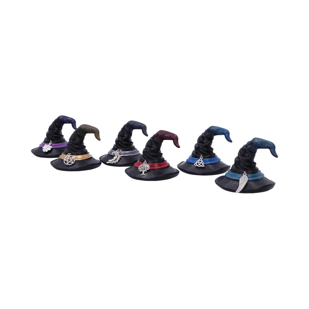 Set of 6 Positive Energy Witches Hats 7.2cm 2