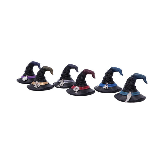Set of 6 Positive Energy Witches Hats 7.2cm 2