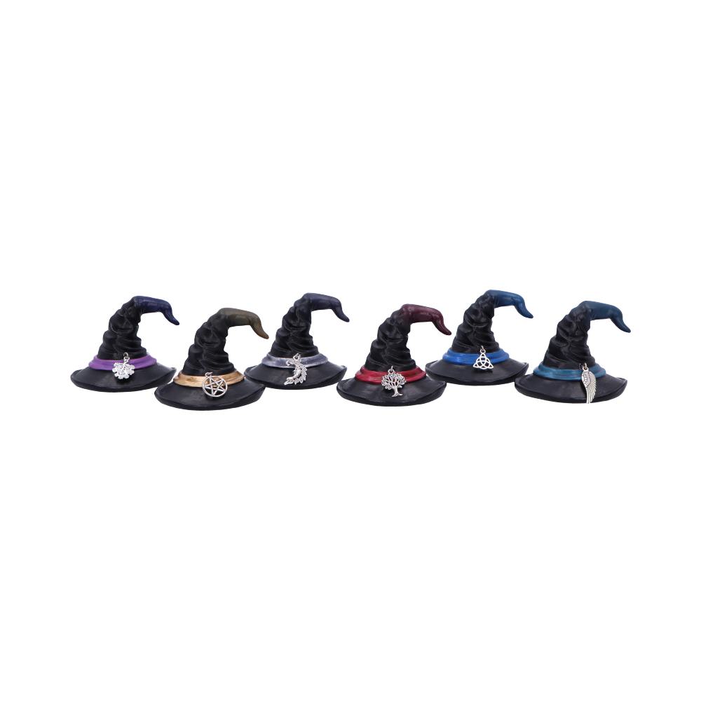 Set of 6 Positive Energy Witches Hats 7.2cm 1