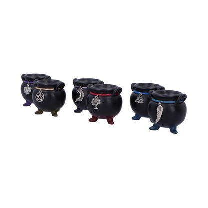 Set of 6 Positive Energy Cauldrons 6cm 2