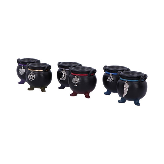 Set of 6 Positive Energy Cauldrons 6cm 2