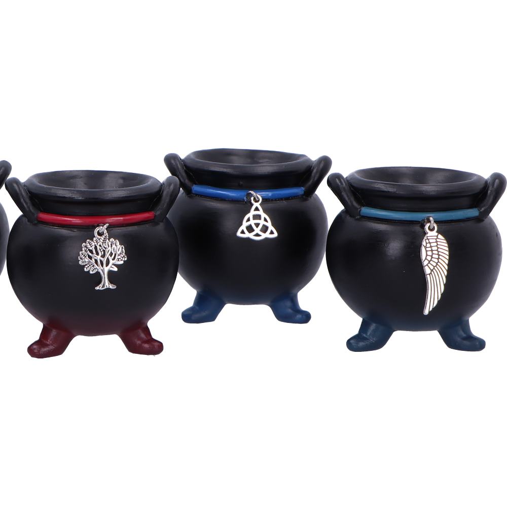 Set of 6 Positive Energy Cauldrons 6cm 6