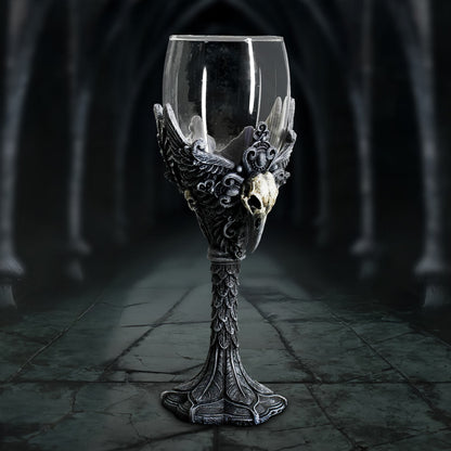 Gothic Raven Nevermore Goblet Drinking Mug 20cm 7