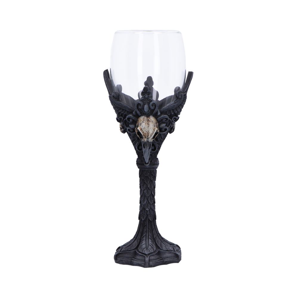 Gothic Raven Nevermore Goblet Drinking Mug 20cm 1