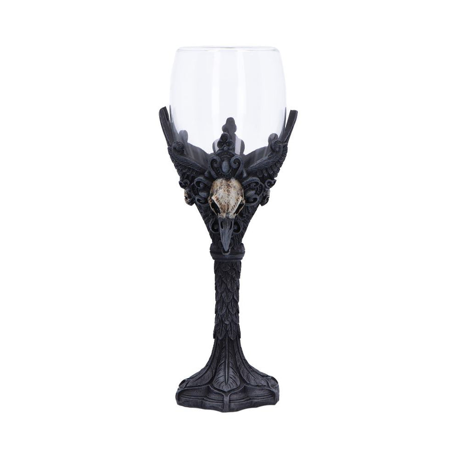 Gothic Raven Nevermore Goblet Drinking Mug 20cm 1