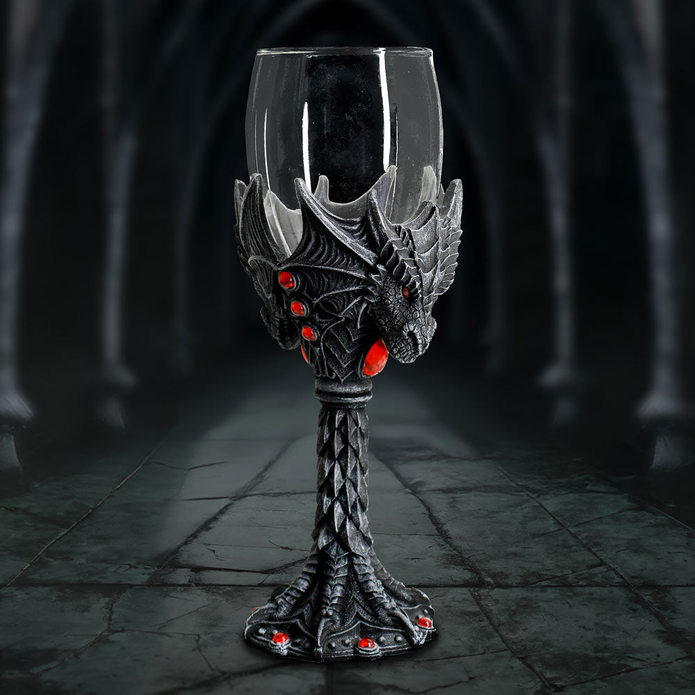 Nightflame Dragon Goblet Drinking Cup 20cm 7