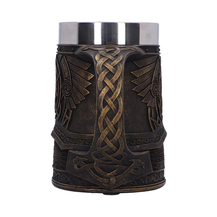 Odin Viking Tankard Drinking Mug 16cm 3