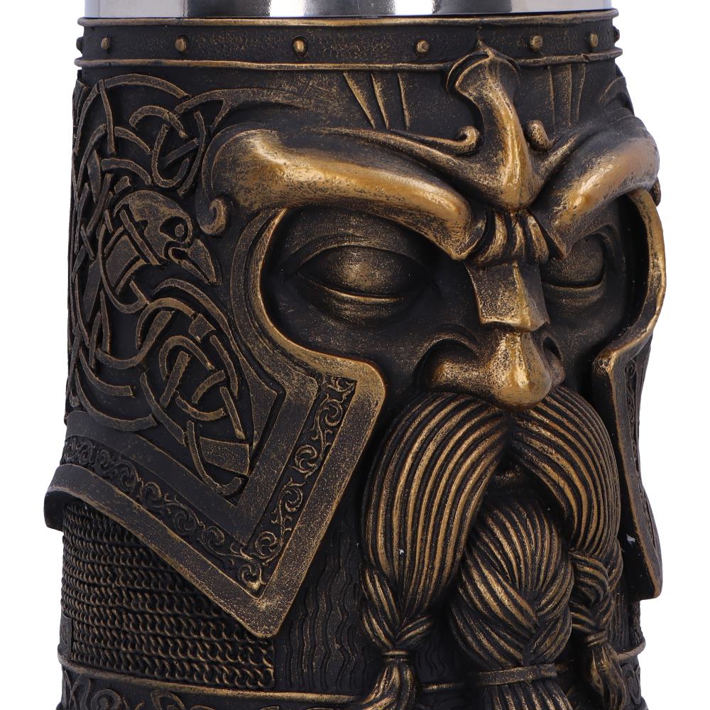 Odin Viking Tankard Drinking Mug 16cm 5