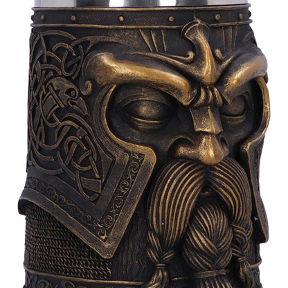 Odin Viking Tankard Drinking Mug 16cm 5