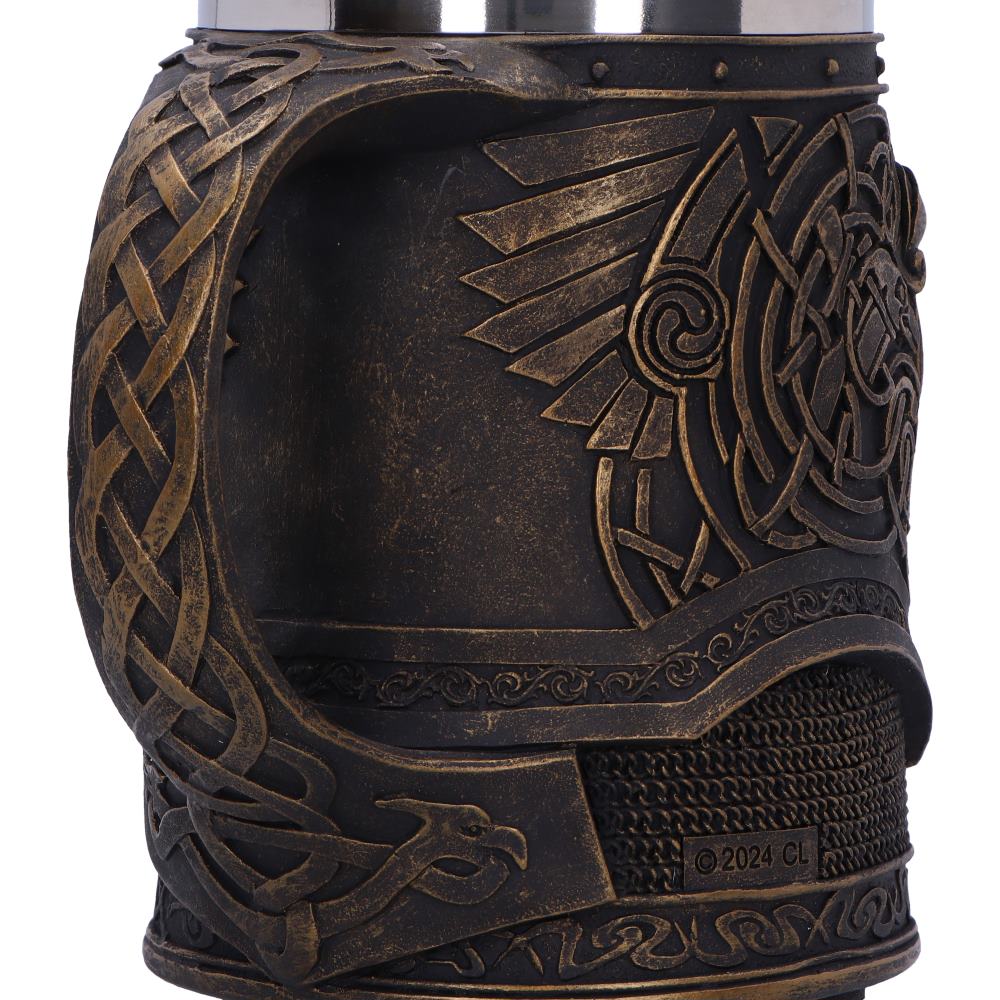 Odin Viking Tankard Drinking Mug 16cm 6