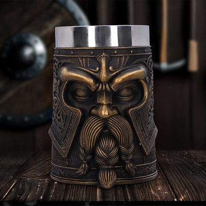 Odin Viking Tankard Drinking Mug 16cm 7