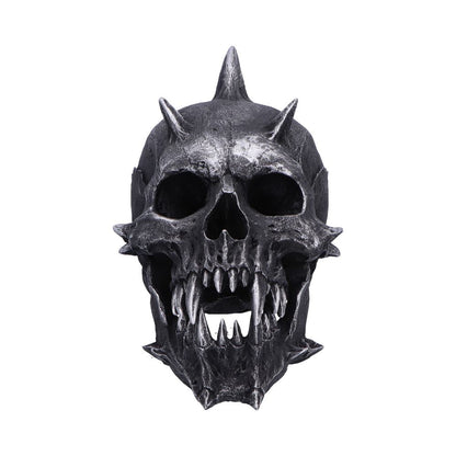 Iron Fang Spike Skull Resin Statue 16.5cm 2