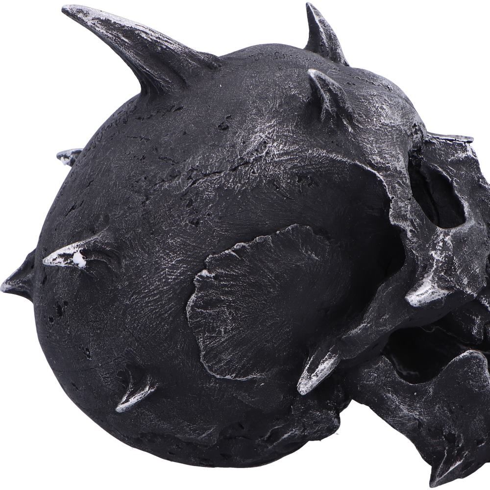 Iron Fang Spike Skull Resin Statue 16.5cm 6