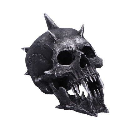Iron Fang Spike Skull Resin Statue 16.5cm 1