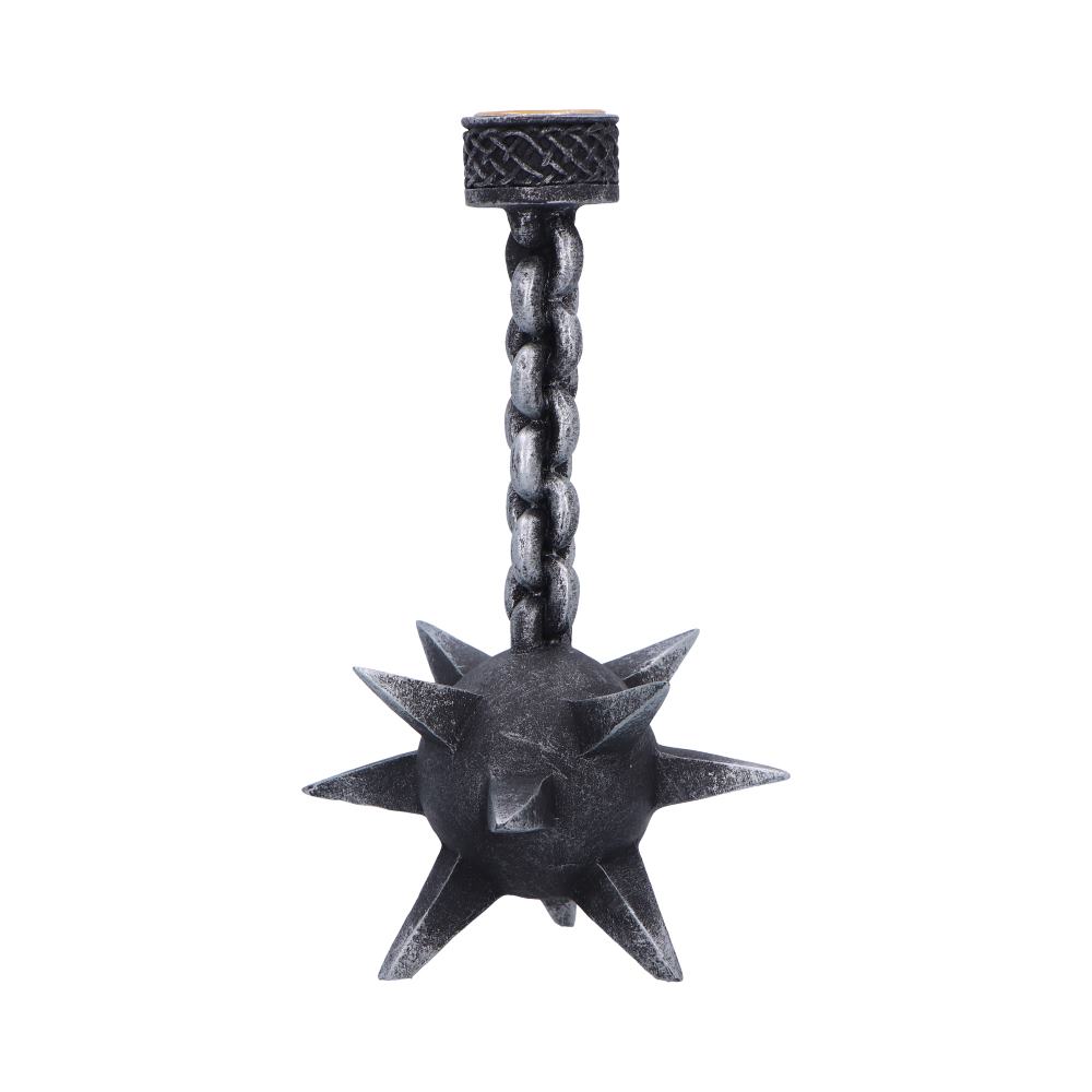 Meteor Hammer Medieval Gothic Candle Holder 17cm 2