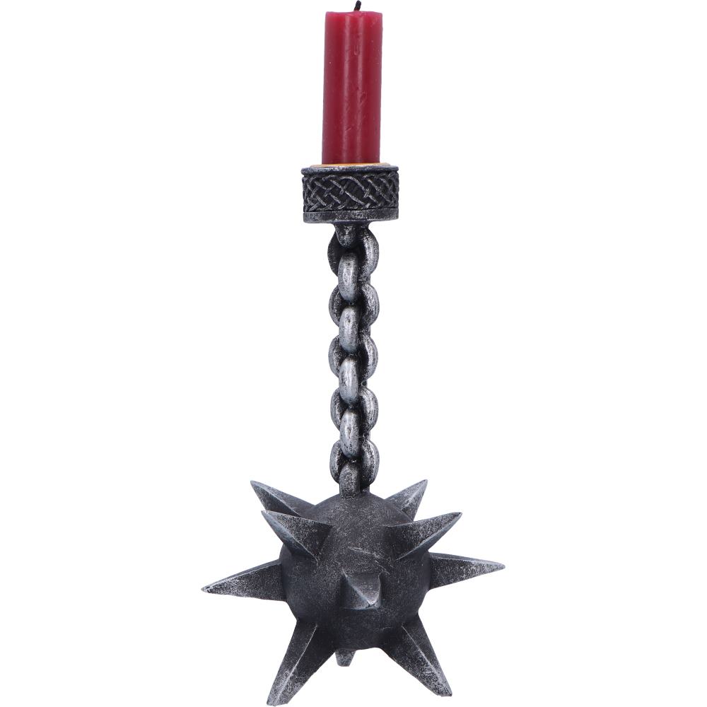 Meteor Hammer Medieval Gothic Candle Holder 17cm 6