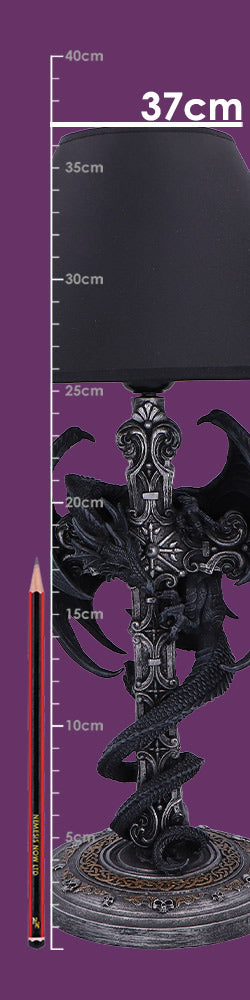 Dragons Crucis Gothic Plug In Lamp 37cm 8