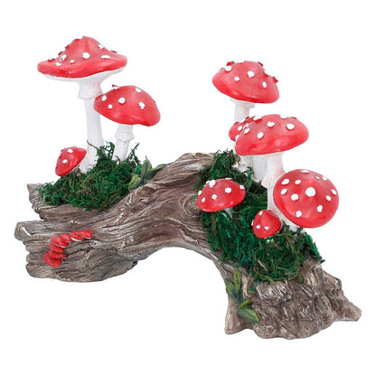 Toadstool Trunk Resin Statue 23.7cm 2