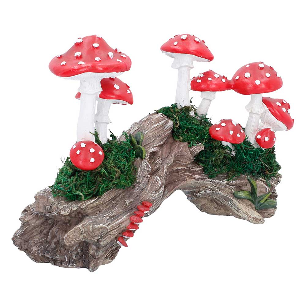 Toadstool Trunk Resin Statue 23.7cm 4