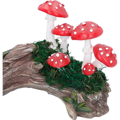 Toadstool Trunk Resin Statue 23.7cm 6