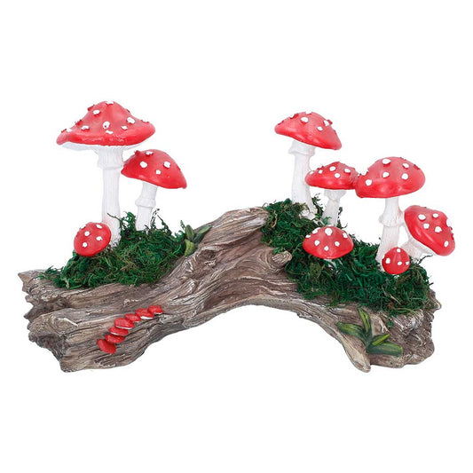 Toadstool Trunk Resin Statue 23.7cm 1