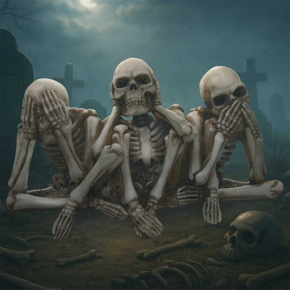 Three Wise Corpses Polyresin Figures 13.5cm 7