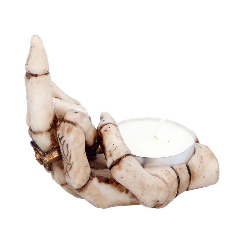 Final Gesture Candle Holder Skeleton Hand 8.2cm 2