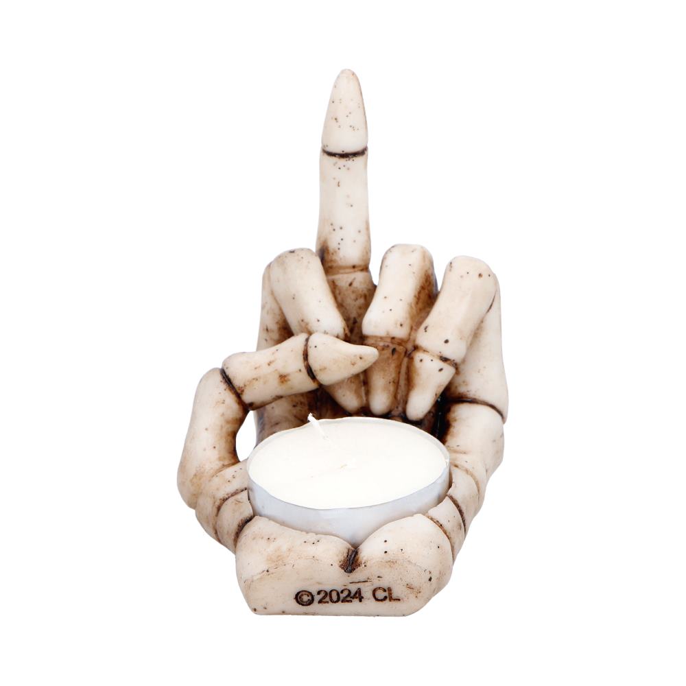 Final Gesture Candle Holder Skeleton Hand 8.2cm 3