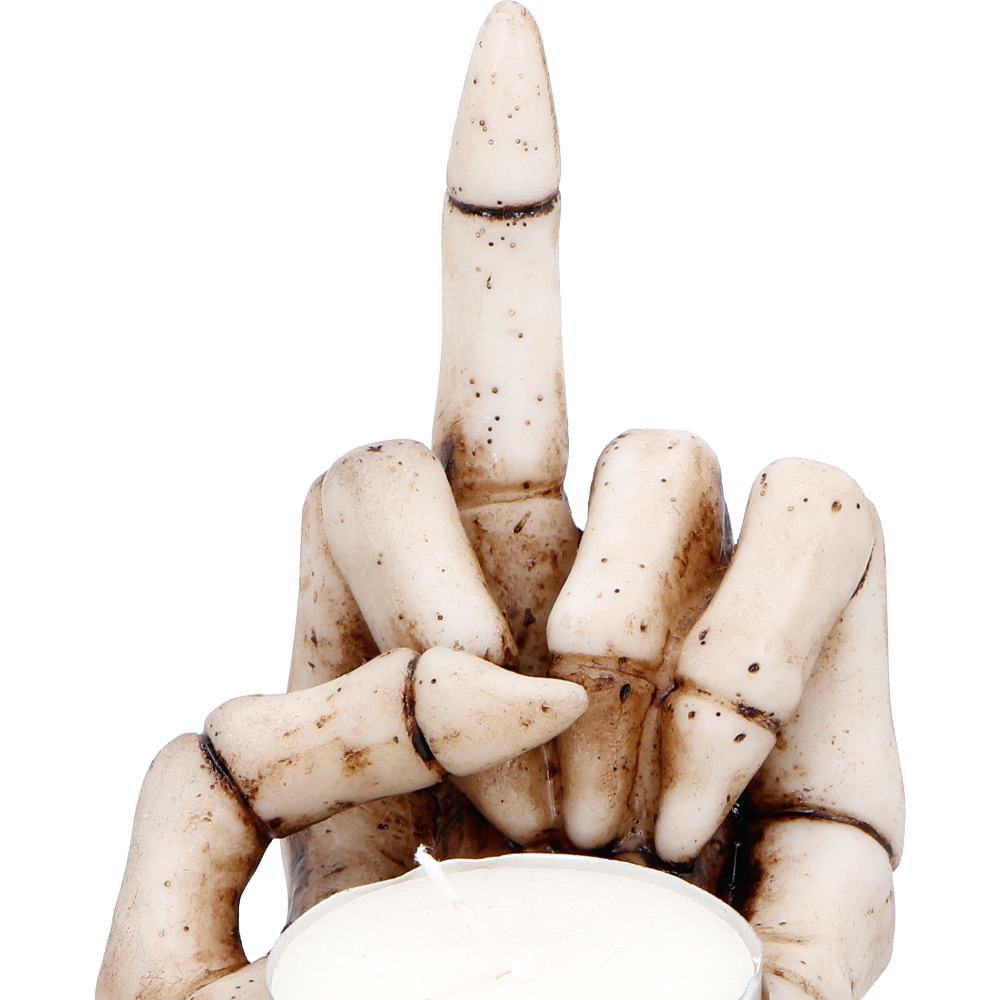 Final Gesture Candle Holder Skeleton Hand 8.2cm 5