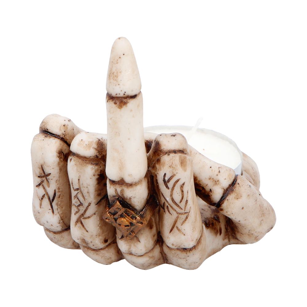 Final Gesture Candle Holder Skeleton Hand 8.2cm 1