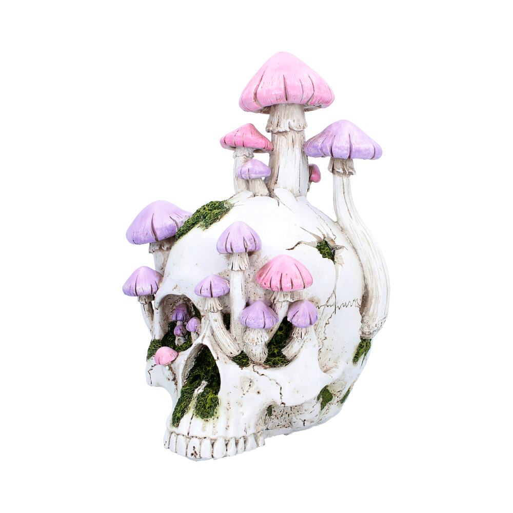 Sporebound Skull Figurine with Mushrooms 29.5cm