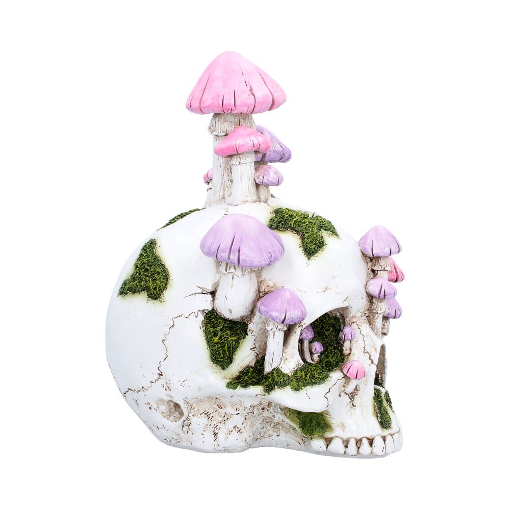 Sporebound Skull Figurine with Mushrooms 29.5cm
