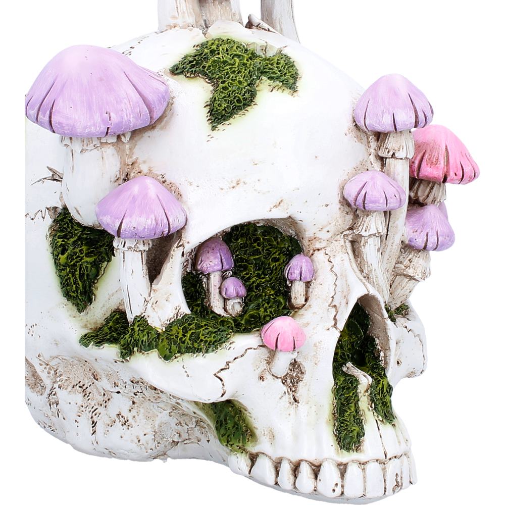 Sporebound Skull Figurine with Mushrooms 29.5cm 5