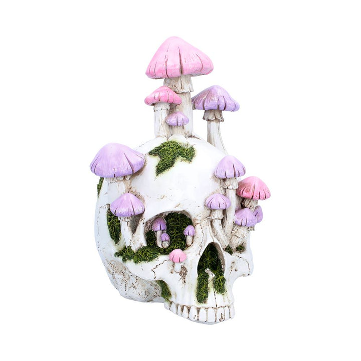 Sporebound Skull Figurine with Mushrooms 29.5cm