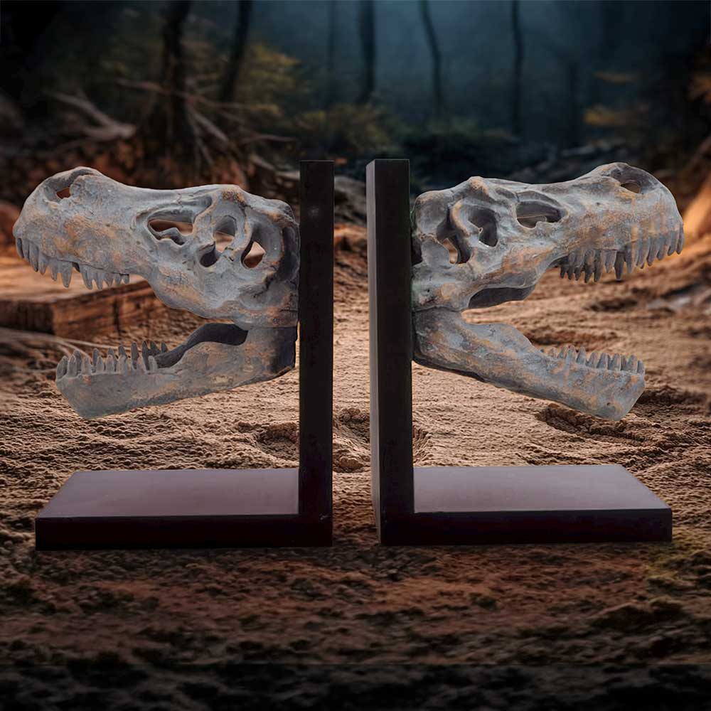 Tyrannossaurus Rex Skull Bookends 17.1cm 7