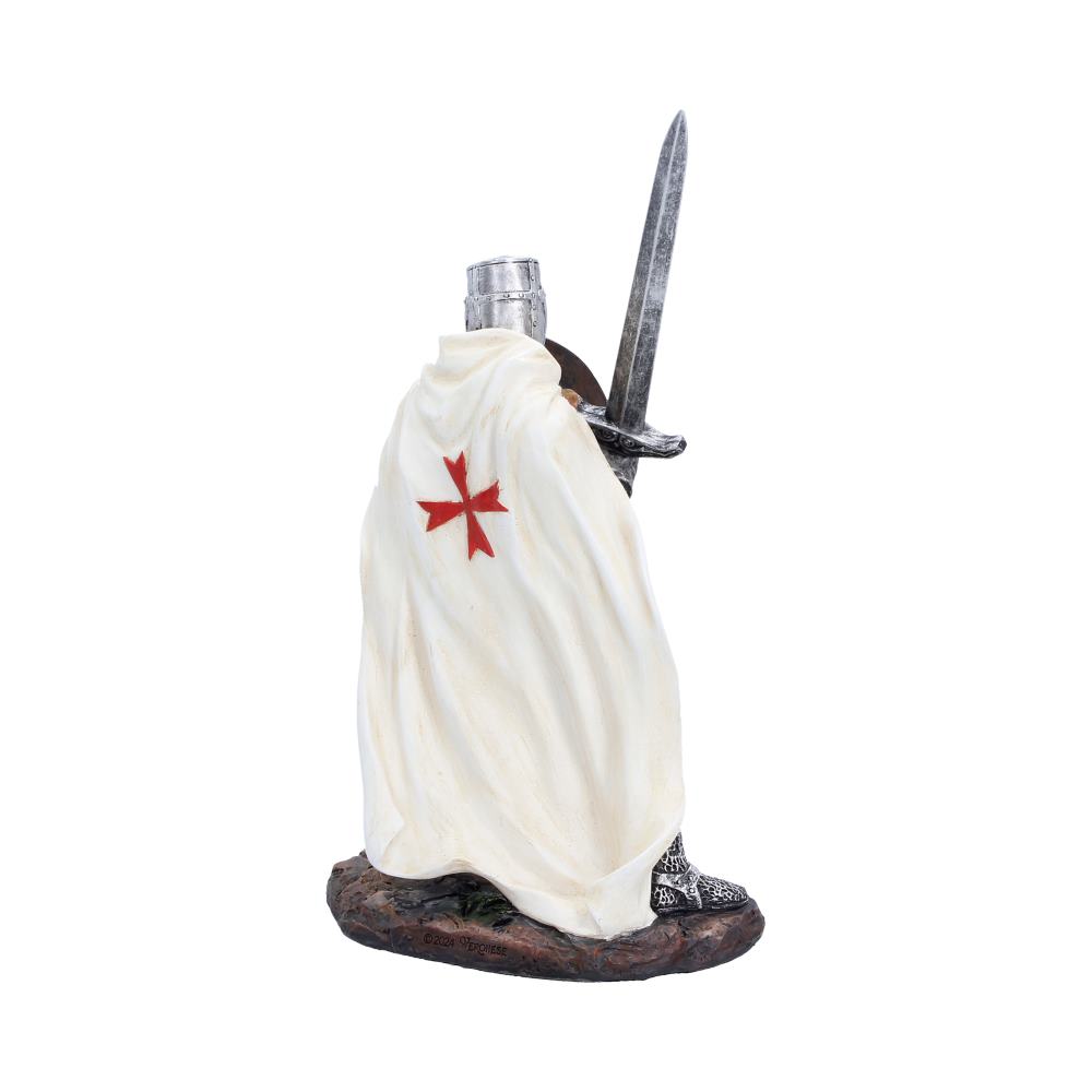 White Knight Templar Figurine 18.5cm 3