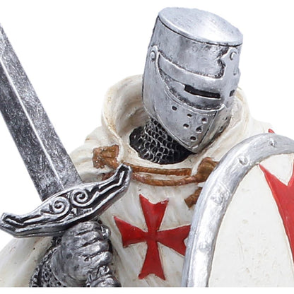 White Knight Templar Figurine 18.5cm 5