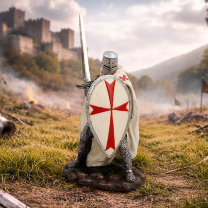 White Knight Templar Figurine 18.5cm 7